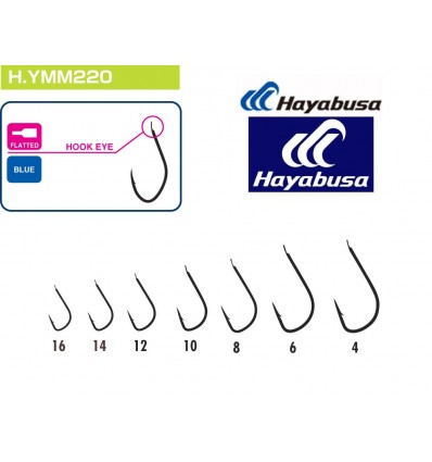 Carlige Hayabusa H.YMM220 Albastru 15buc/plic