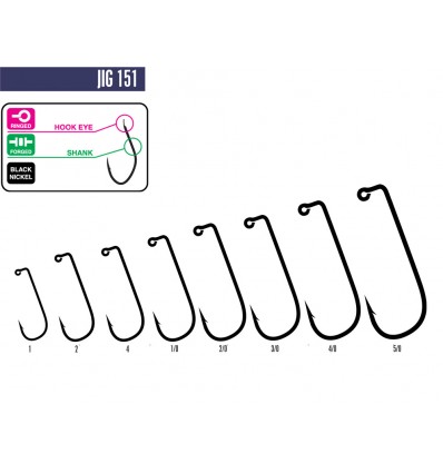Carlige Hayabusa Jig151BN 50buc/plic