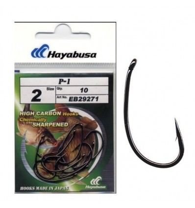 Carlige Hayabusa P1 Black Nickel 10buc/plic