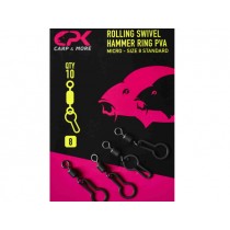 Vartej CPK Rolling Swivel Hammer Ring PVA nr.8 10buc/plic Vartej CPK Rolling Swivel Hammer Ring PVA nr.8 10buc/plic