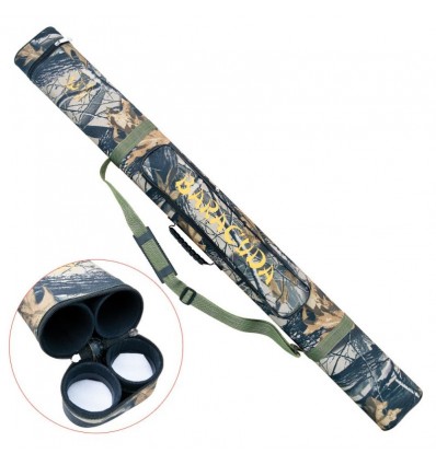 Tub dublu transport lansete Baracuda B40 120 cm diametru 6.5 cm camuflaj