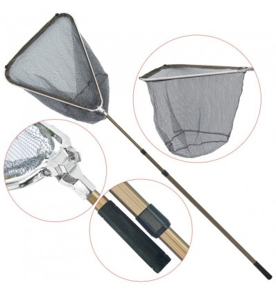 Minciog telescopic cap triunghiular Baracuda XXL deschidere 0.65 m lungime totala 3.17 m