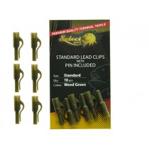 Clipsuri plumb pierdut Select Baits Standard Lead Clips Verde 10buc/plic Clipsuri plumb pierdut Select Baits Standard Lead Clips Verde 10buc/plic