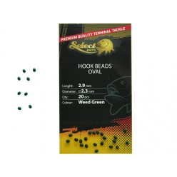 Opritoare Select Baits Oval Hook Beads Verde 20buc/plic