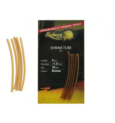 Tub termocontractabil Select Baits Shrink Tube Maro 10buc/plic