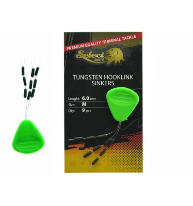 Select Baits Tungsten Hooklink Sinkers Medium 9buc/plic