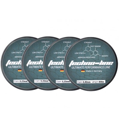 Fir Select Baits Techno-Line 600m Titan Grey 600m