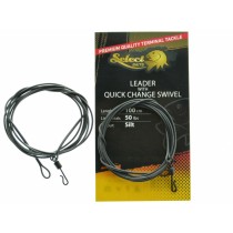 Inaintas Select Baits Leader with Quick Change Swivel 100cm / 50lb