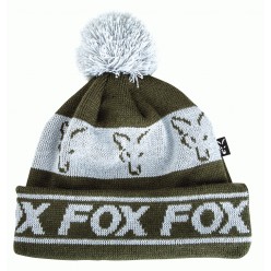 Caciula Fox Green/Silver Lined Bobble 2