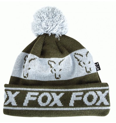 Caciula Fox Green/Silver Lined Bobble