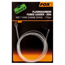 Montura Fox Fluorocarbon Fused Leader Kwik Change 115cm 30lbs