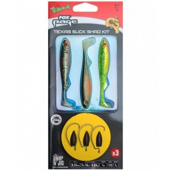 Kit Shad Fox Rage Texas Slick 0.22mm/12g/1.0m 3buc/blister
