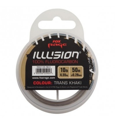Fir Fluorocarbon Fox Rage Illusion Soft Trans Khaki 50m