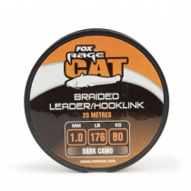 Fir Textil Fox Rage Cat Braided Leader/hooklink Dark Camo 20m Fir Textil Fox Rage Cat Braided Leader/hooklink Dark Camo 20m