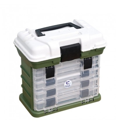 Cutie pescar Baracuda A013 270x160x260 mm verde/alb