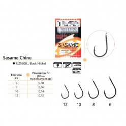 Ace legate Sasame Chinu U252208 black nickel 10bucati