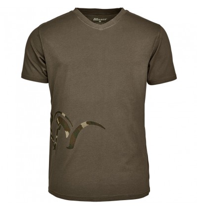 Blaser Tricou Logo V Sand