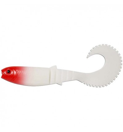 Grub Savage Gear Cannibal Curl Tail Red Head 10cm 5g 4buc