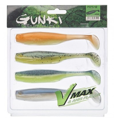 Shaduri Sensas Soft Bait Gunki Peps Clear Water Kit Ii 7cm 4buc