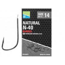Carlige Preston Natural N-40 Hooks 15buc/plic Carlige Preston Natural N-40 Hooks 15buc/plic