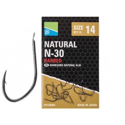 Carlige Preston Natural N-30 Hooks 15buc/plic