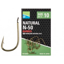 Carlige Preston Natural N-50 Hooks 15buc/plic