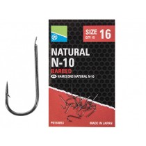 Carlige Preston Natural N-10 Hooks 15buc/plic Carlige Preston Natural N-10 Hooks 15buc/plic