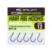 Carlige Korum CS Series Hair Rig Barbless Hooks 10buc/plic Carlige Korum CS Series Hair Rig Barbless Hooks 10buc/plic