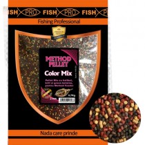 Fish Pro Pelete Method Feed Color Mix 2mm 700g Fish Pro Pelete Method Feed Color Mix 2mm 700g