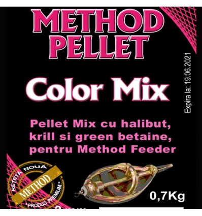 Fish Pro Pelete Method Feed Color Mix 2mm 700g