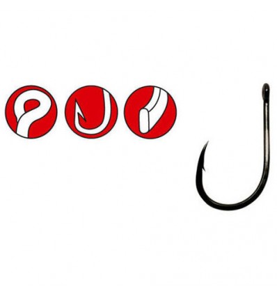 Gamakatsu Carlige Power Carp Ring Eye 10buc/plic