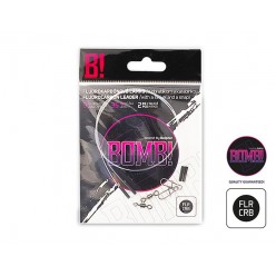 Strun? din fluorocarbonon Delphin BOMB cu vârtej si agraf? 2buc 35cm