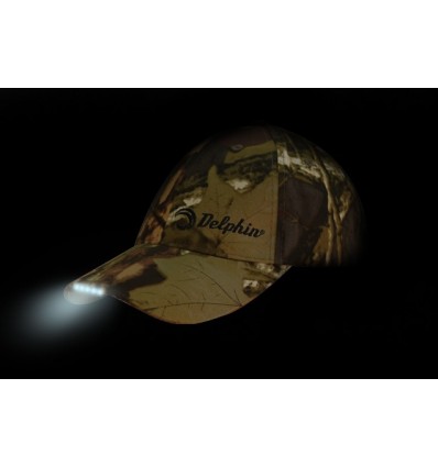 Sapca cu diode LED Delphin Camuflaj