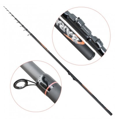 Lanseta fibra de carbon Baracuda Combat 4.5 m A 80 g