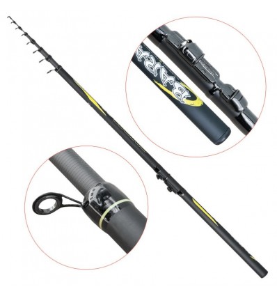 Lanseta fibra de carbon Baracuda Combat 4.0 m A 80 g