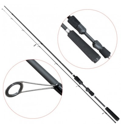 Lanseta fibra de carbon Baracuda Black Pearl 2.1 m A 1-5 g