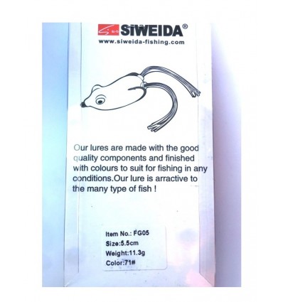 Vobler Siweida Fg05-71 Broasca 5.5cm 11.3gr