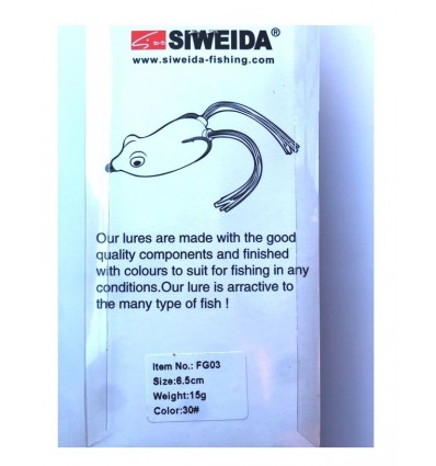 Vobler Siweida Fg03-30 Broasca 6.5cm 15gr