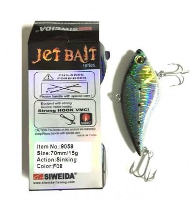 Vobler Siweida Jet Bait 9103-wh013 70mm 17gr