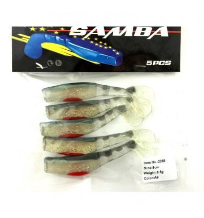 Twister Siweida Samba Nou 5buc/plic 8cm 2088-a60