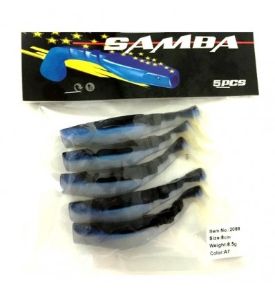 Twister Siweida Samba Nou 5buc/plic 8cm 2088-a19