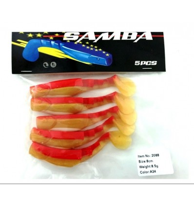 Twister Siweida Samba Nou 5buc/plic 8cm 2088-a23
