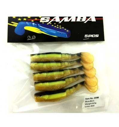 Twister Siweida Samba Nou 5buc/plic 8cm 2088-a24