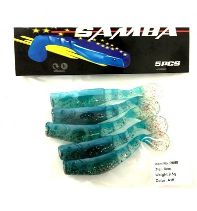 Twister Siweida Samba Nou 5buc/plic 8cm 2088-a3