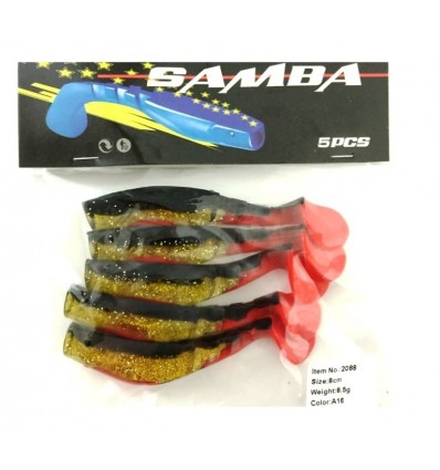 Twister Siweida Samba Nou 5buc/plic 8cm 2088-a18