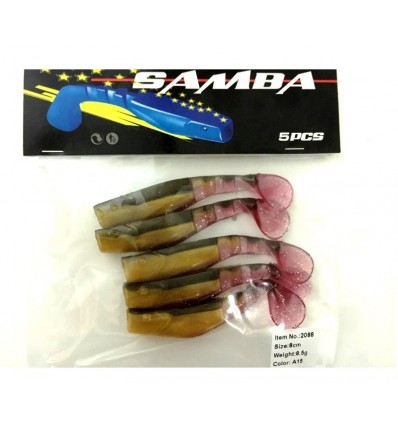Twister Siweida Samba Nou 5buc/plic 8cm 2088-a16