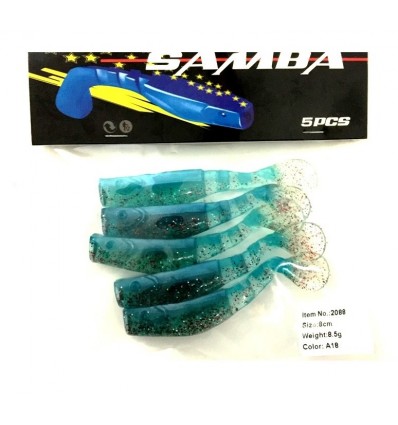 Twister Siweida Samba Nou 5buc/plic 8cm 2088-a15