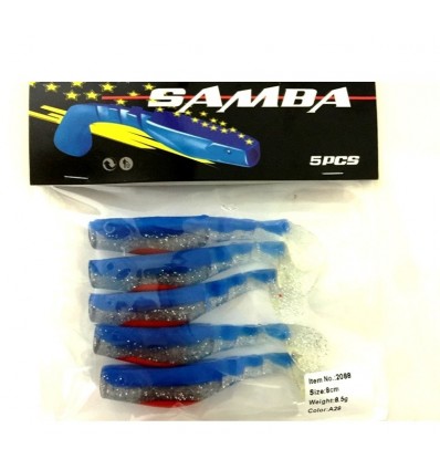 Twister Siweida Samba Nou 5buc/plic 8cm 2088-a14