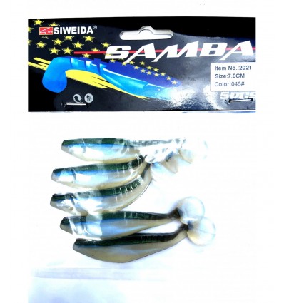 Twister Siweida Samba New 5buc/plic 2021-045 7cm