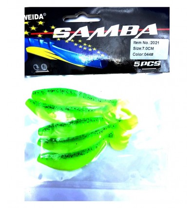 Twister Siweida Samba New 5buc/plic S3102-k053 7cm